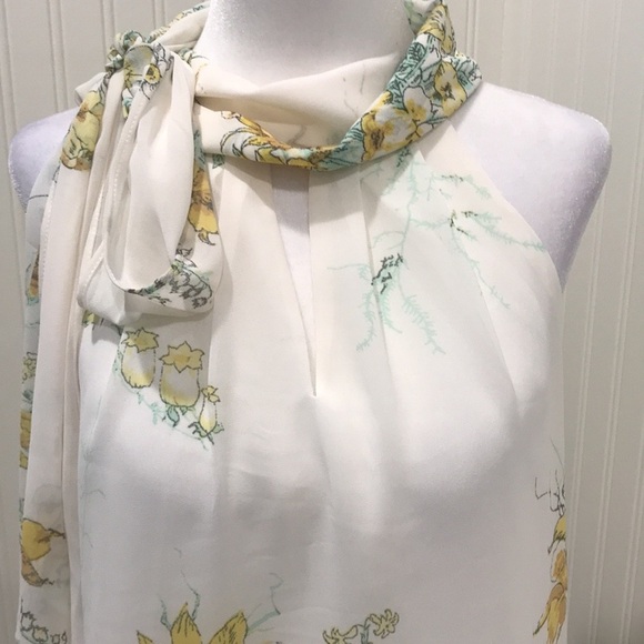 Floral Halter  Style Blouse - Picture 9 of 11